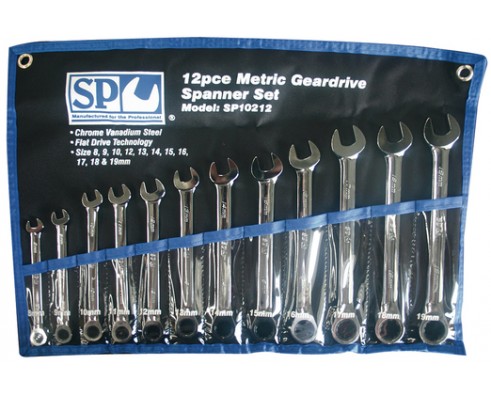 Spanner Set Geardrive SP10212